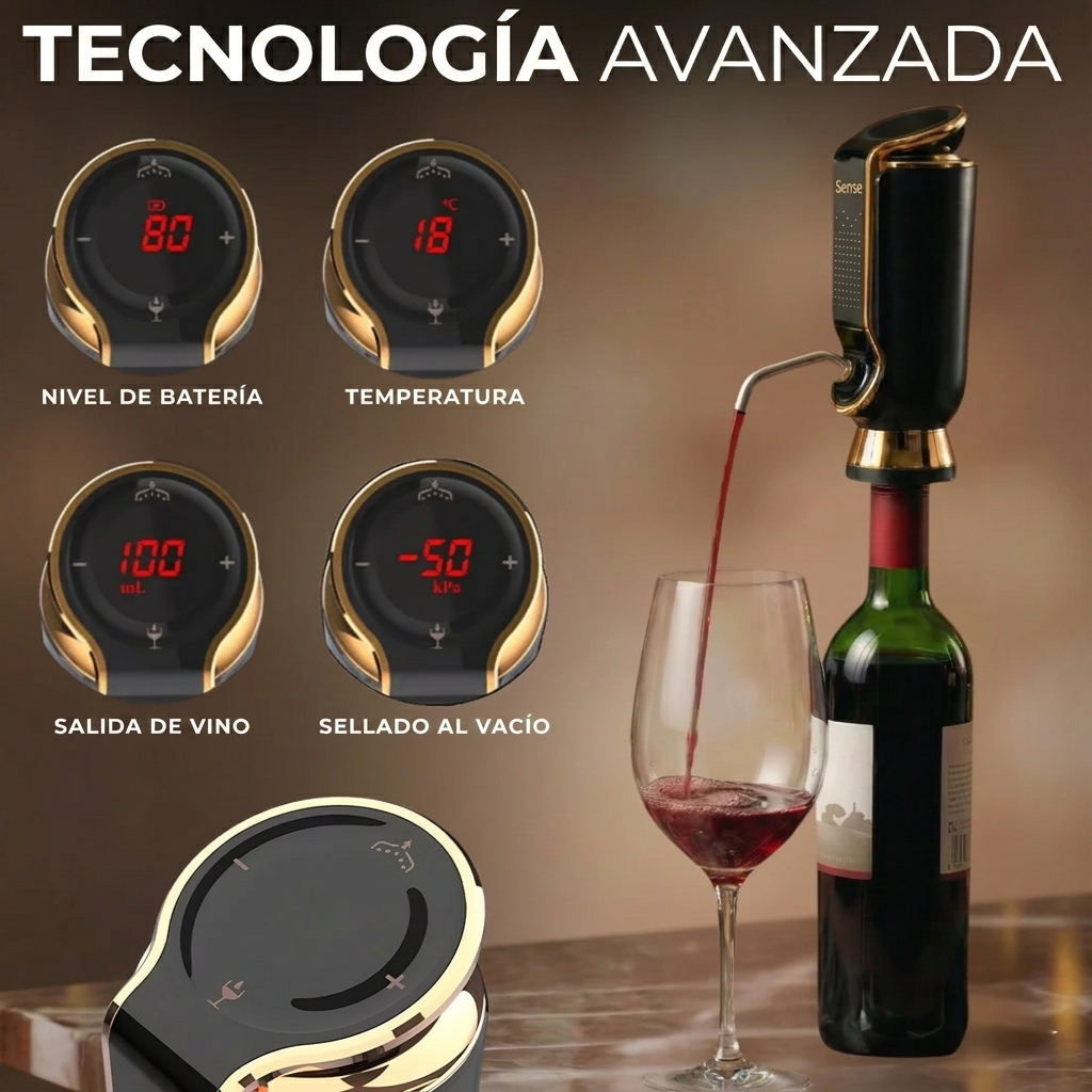 Aireador, conservante y dispensador de Vinora Sense